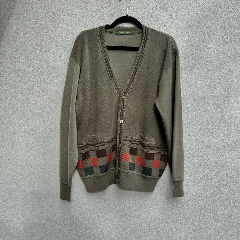 VINTAGE Grandpa cardigan sweater wool